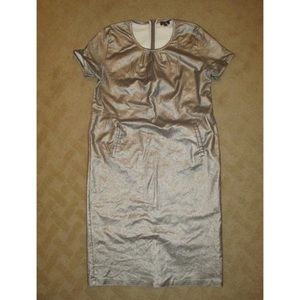 Imoga Metallic Girls Short Sleeve Dress Stretchy